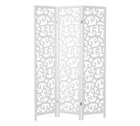 Paravent 3 pans bois 8721 blanc