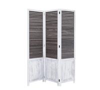 Paravent 3 pans bois gris