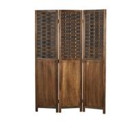 Paravent 3 pans rotin marron