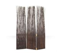 Homestyle4u Paravent intérieur osier - Marron