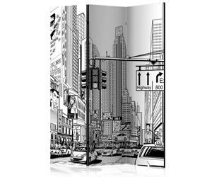 Paravent 3 Volets Street in New York City 135x172cm