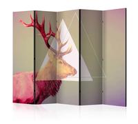 Paravent 5 Volets Deer Graphic Pattern 172x225cm