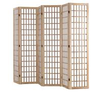 Paravent 6 panneaux en bois - Hauteur : 242 cm - Largeur : 170 cm