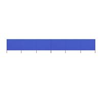 vidaXL Brise-vent en tissu 6 panneaux 800 x 80 cm Bleu azur