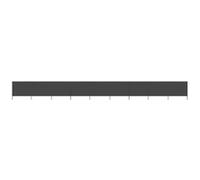 vidaXL Tissu brise-vent 9 pièces 1200 x 120 cm Anthracite