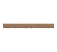 vidaXL Paravent 9 panneaux en tissu 1200 x 120 cm Taupe