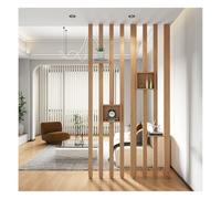 Paravent à lattes réglables en bois - Séparation élégante du sol au plafond, 8 lattes (215 cm/84,6 pouces/2,15 m) pour une séparation élégante de l'espace et de l'intimité