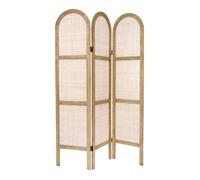 Paravent arrondi ""Sana"" cannage et rotin H170cm - Atmosphera Créateur d'intérieur