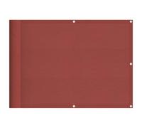 Paravent Balcon Terre Cuite 75x1000 cm Polyester Oxford | Revêtement PU, Œillets Aluminium, Cordelette Incluse, Pour Terrasse Jardin Piscine