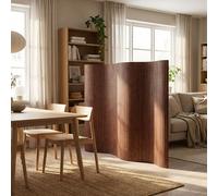 Paravent bambou Marron foncé 145x250 cm séparateur de pièce cloison Homestyle4u