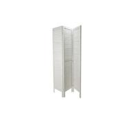 Paravent Brocante en Blanc 3 pans de 40 cm x Hauteur 170 cm --