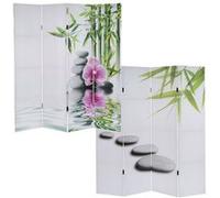 Paravent / cloison de s?paration T234, 4 pans motif Kho Samui 180x160cm Multicolore G