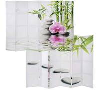 Mendler Paravent/cloison de séparation T234, 6 pans Motif Kho Samui - 180x240cm