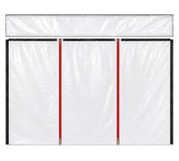 Paravent de protection contre la poussière, film LDPE de 150 µm, transparent, extensible, dimensions : 1,50 x 4,20 m