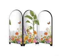 Paravent de séparation de pièce en acrylique de style chinois avec miroir moderne pour surface de 2 mm en acrylique 10 mm Base en PVC compacte 11 cm de hauteur réfléchissante Décoration de table pour