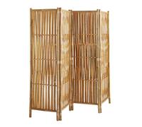 Paravent d'intérieur - Box and Beyond - 180 x 160 cm - Bambou - Portes - 4 Panneaux - Séparateur de Pièce