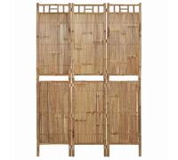 Paravent en bambou 3 pièces - 120 x 180 cm - Pliable - Autoportant - Paravent brise-vue - Paravent pour salon, chambre à coucher, bureau, intérieur et extérieur - Design en bois naturel