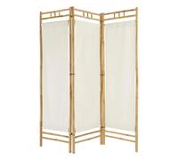 Paravent en Bambou Kael 135x170cm Blanc