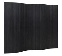 Paravent en bambou - vidaxl - Noir - 250x165 cm - Épaisseur 2 mm - Lamelles 17 mm - 6 kg - Intérieur - Rectangulaire