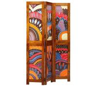 Paravent en bois boho - vidaXL - Marron - Bois d'acacia massif - 105x160 cm - Style boho - Design fait main