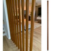 Paravent en bois élégant - Du sol au plafond, options de hauteur de 120 à 240 cm, lattes en bois élégantes pour décoration intérieure, séparateur de pièce, solution de décoration d'intérieur