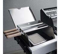 Paravent et porte-broche en acier inoxydable | pour tous les barbecues Broil King Imperial / Regal / Baron - massif & non emboîté