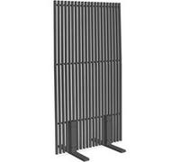 IDMarket - Paravent extérieur ajouré Claustra décoratif 80 x 150 cm persiennes Verticales métal Gris Anthracite