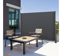 Probache - Paravent extérieur rétractable 160 x 300 CM Gris Anthracite Store latéral
