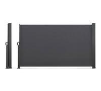 IDMarket - Paravent extérieur rétractable 180 x 400 cm, gris anthracite, store latéral