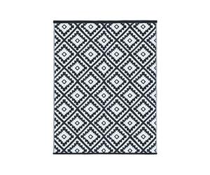 Paravent extérieur rétractable 180 x 400 cm motif pierre store latéral