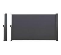 IDMarket Paravent extérieur rétractable 180 x 500 cm gris anthracite store latéral