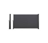 IDMarket – Paravent extérieur rétractable 200 x 400 cm Gris anthracite Store latéral