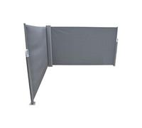 - Paravent extérieur rétractable avec angle chassis en aluminium Grey