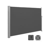 Paravent extérieur rétractable - SONGMICS - 160 x 400 cm - Gris Anthracite - Brise-vue protection vie privée