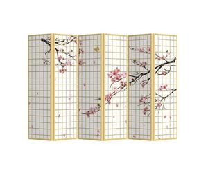 Paravent - Fine Asianliving - Japonais - L 240 x H 180 cm - Cloison Amovible - Sakura Fleur de Cerisier
