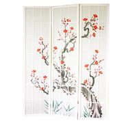 Paravent Fleur de cerisier blanc - 132x175