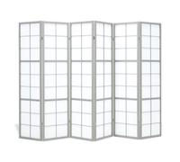 Paravent gris shoji 6 panneau
