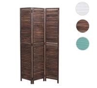 Paravent HWC-C30, cloison de séparation, style shabby vintage, 170x120 cm brun