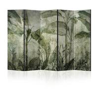 Paravent intérieur - double face - LumaSoul - Motif Nature - 5-3-2-0-3b-1-2-5 - 5 parties - 172x225 cm - Jungle 3