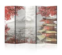 Paravent intérieur - double face - LumaSoul - Motif Nature - 6-3-1-0-3b-1-2-5 - 5 parties - 172x225 cm - Japan