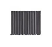 Paravent Intérieur en Tissu sur Roulettes 308 5 x 245 5 cm Cloison Autoportante Mobile pour Bureau et Chambre à Coucher Gris