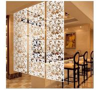 Paravent intérieur extérieur ajouré motif foral feuillage blanc - Aueq - chambre adulte enfant léger plastique occultant décoratio