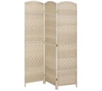 Paravent intérieur - HOMCOM - 3 panneaux - pliable - pour salon, chambre à coucher, maison - 135 x 180 cm - chêne