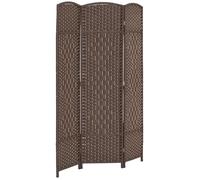 Paravent intérieur - HOMCOM - 3 panneaux - pliable - pour salon, chambre à coucher, maison - 135 x 180 cm - marron