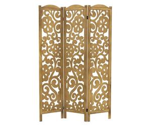 Paravent intérieur pliable ML-Design Yokohama H172 cm naturel en bois 3 panneaux séparation de pièce
