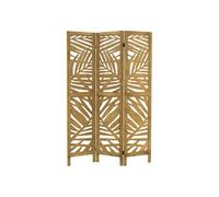 Paravent ML-Design Kyoto en bois 3 panneaux 170x121 cm Naturel