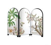 Paravent pliable de style chinois en acrylique pour mini séparateur de pièce pour la maison et le bureau (C)