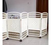 Paravent pliable en rotin tissé à la main pour une utilisation en intérieur, design naturel fabriqué à la main pour décoration d'intérieur