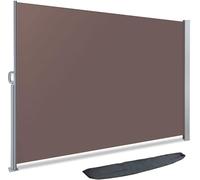 Paravent pliable pour l'extérieur, avec housse de protection, dimensions 140 x 300 cm, couleur marron