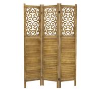 Paravent Raumteiler Faltbare Trennwand 3 Teile Holz Raumtrenner Sichtschutzwand